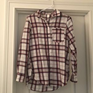 Plaid button down